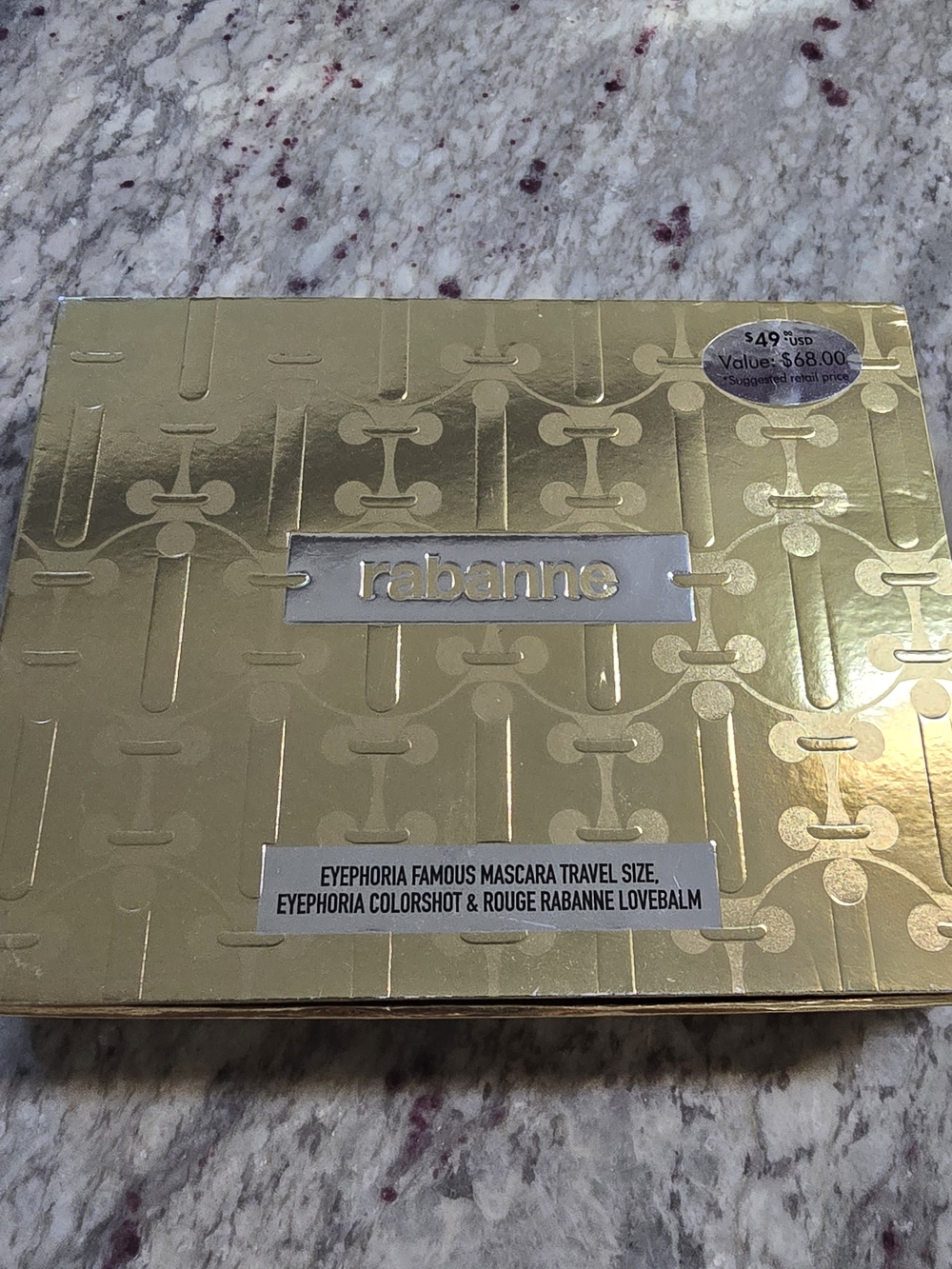 Paco Rabanne Gold Women's Mascara And Lip Balm Gift Set